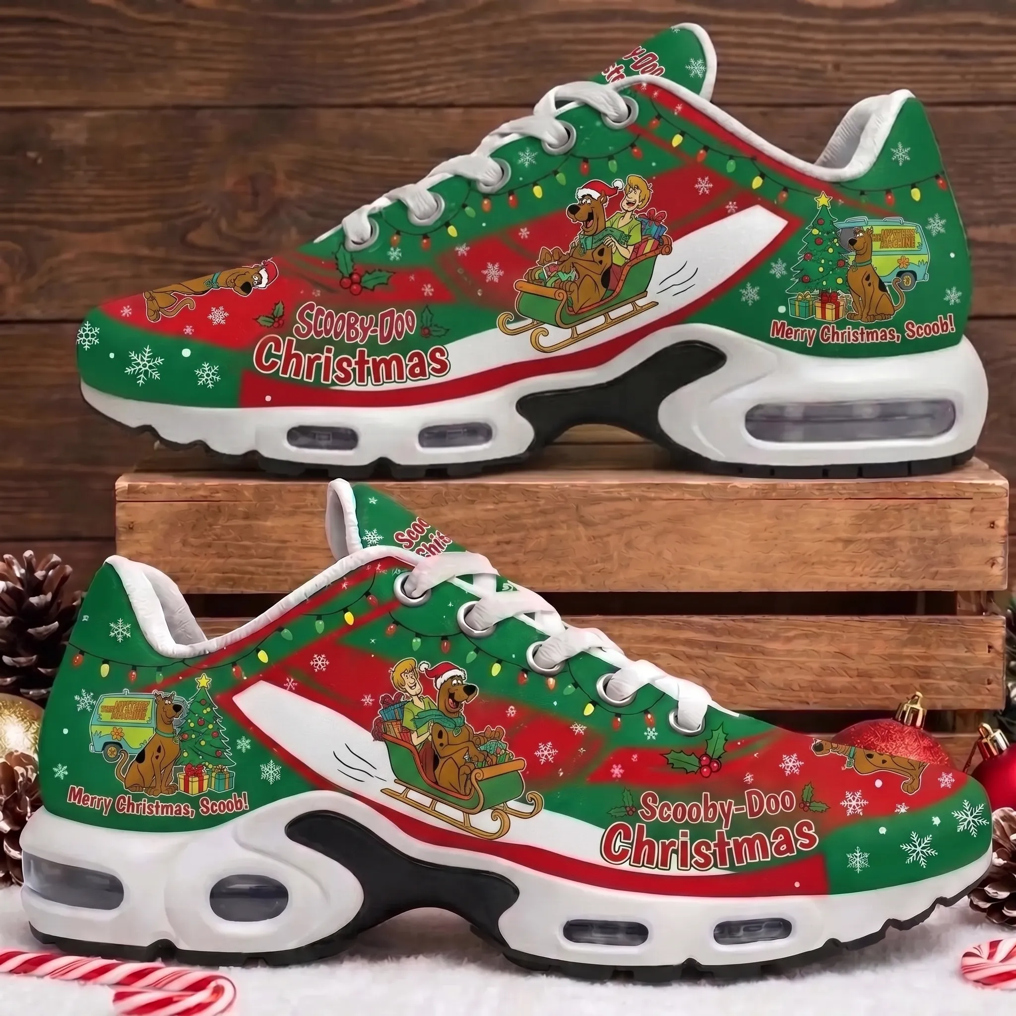 Festive Scooby-Doo Christmas Air Max Shoes-THK133141