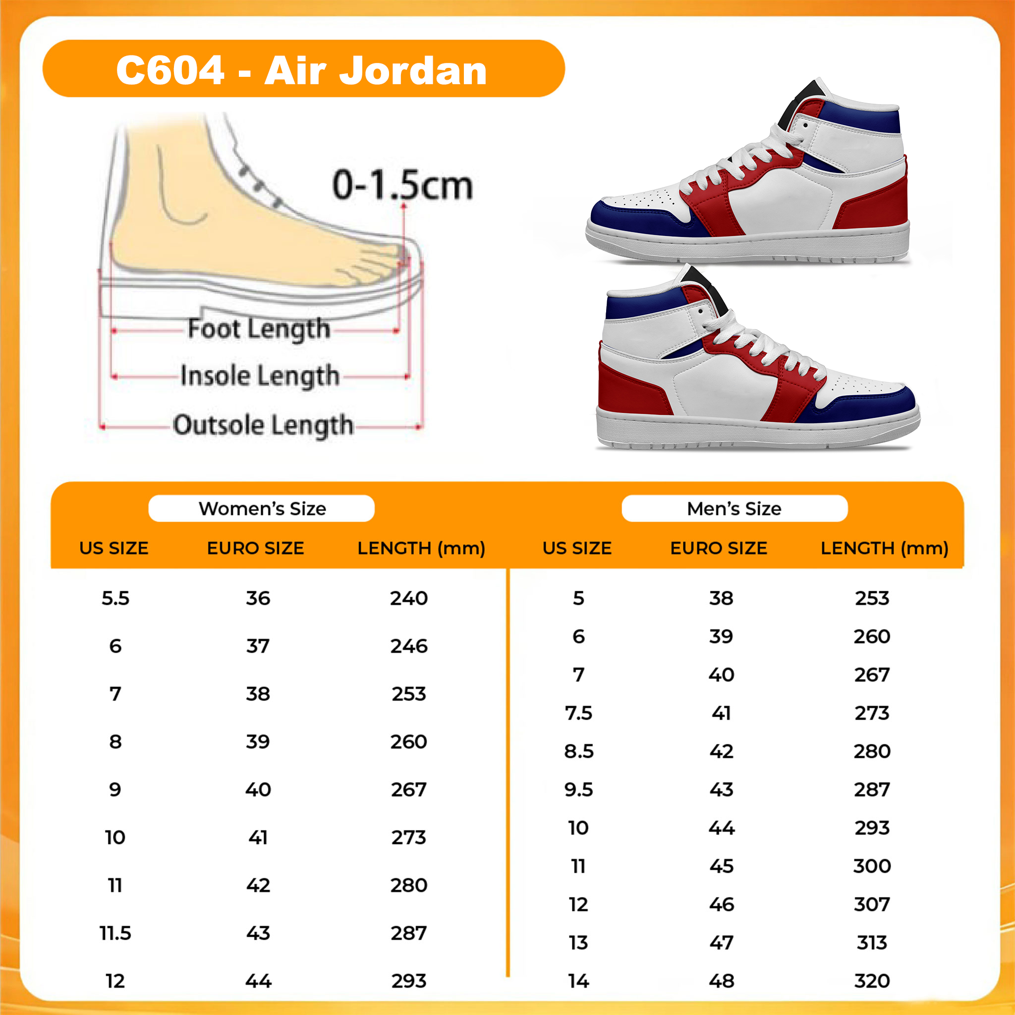 Personalized Mickey Christmas Air Jordan High Top Shoes-THK135700 - Image 3