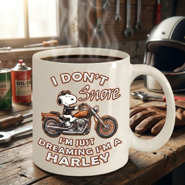 I Don't Snore I'm just Dreaming I'm a Harley Mug - Image 4
