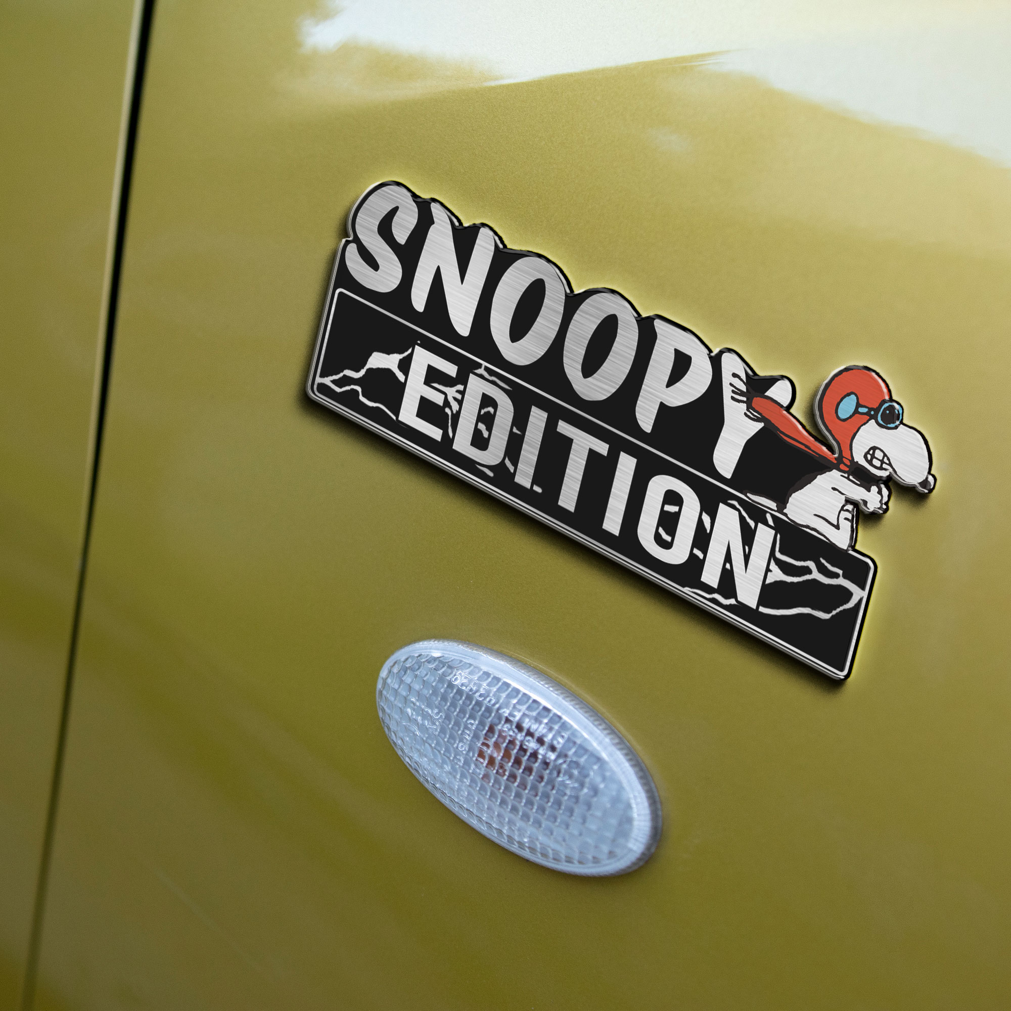Snoopy In Red Baron Edition 3D Inlayed Car Name Badge - Image 6