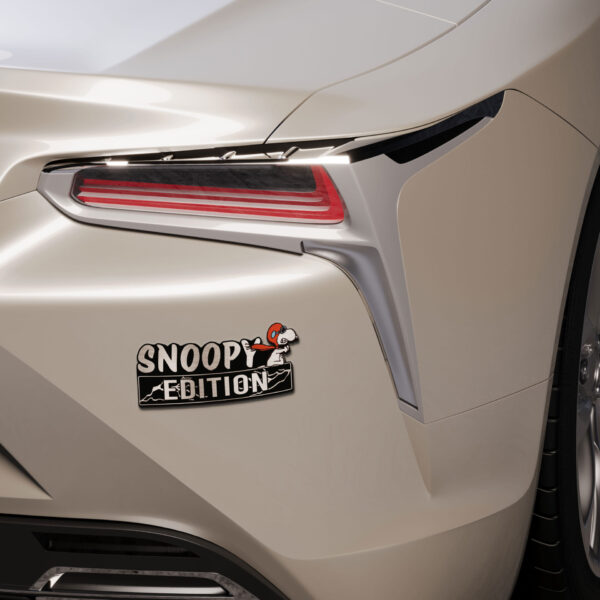 Snoopy In Red Baron Edition 3D Inlayed Car Name Badge - Image 5