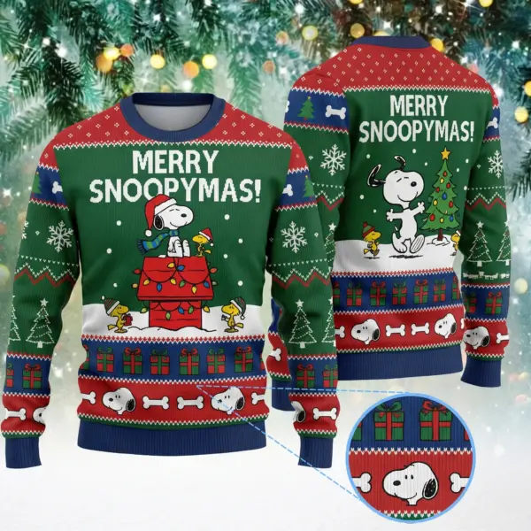 Snoopy Christmas Ugly Christmas Sweater-THK135626
