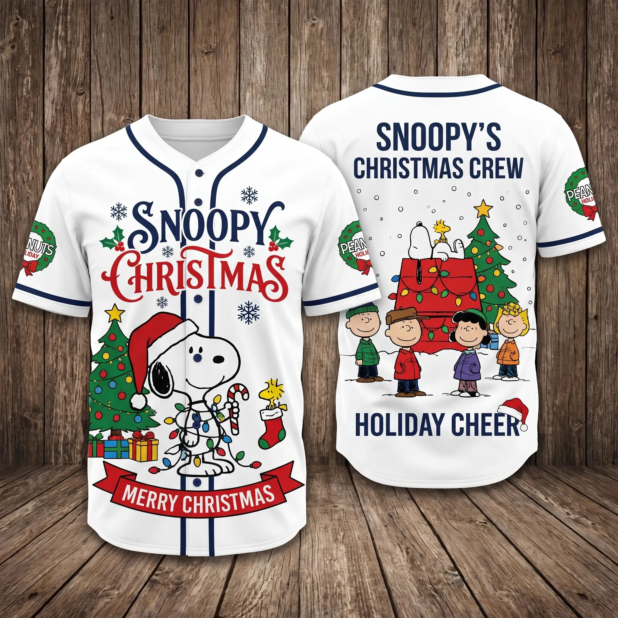 Snoopy Christmas Baseball Jersey-THK133692