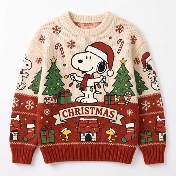 Snoopy Christmas Ugly Christmas Sweater-THK133495