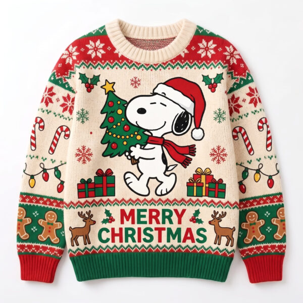 Snoopy Christmas Ugly Christmas Sweater-THK133503