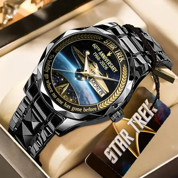 Star Trek 60th Anniversary 2026 Black Stainless Steel Watch-THK123567