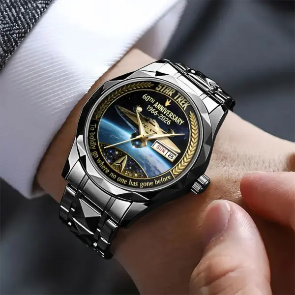 Alternative view of Star Trek 60th Anniversary 2026 Black Stainless Steel Watch-THK123567