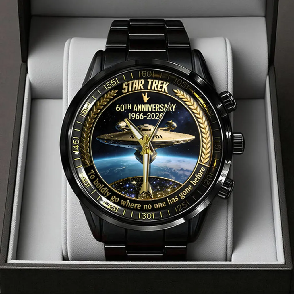 Star Trek 60th Anniversary 2026 Black Stainless Steel Watch-THK123560 - Image 2