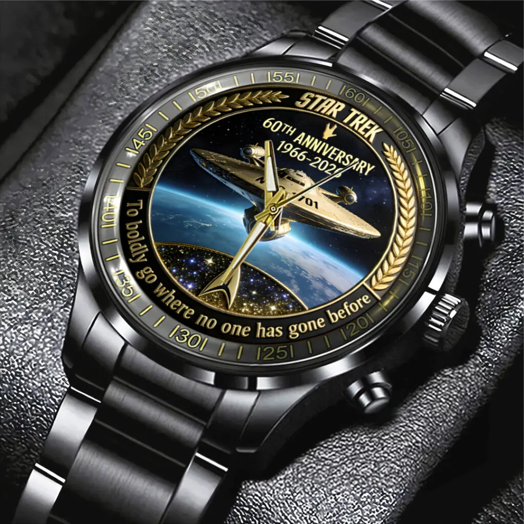 Star Trek 60th Anniversary 2026 Black Stainless Steel Watch-THK123560