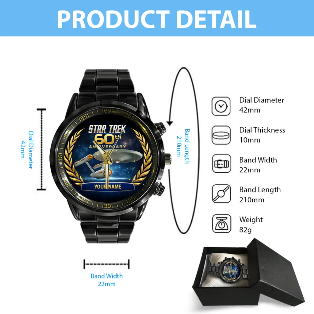 Star Trek 60th Anniversary 2026 Black Stainless Steel Watch-THK124446 - Image 5