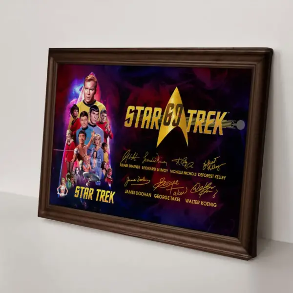 Star Trek 60th Anniversary 2026 Rectangle Canvas With Inner Frame - Image 2