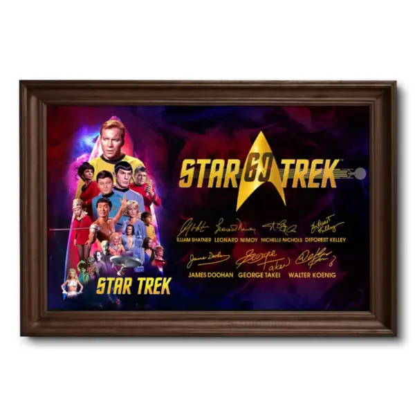 Star Trek 60th Anniversary 2026 Rectangle Canvas With Inner Frame - Image 3