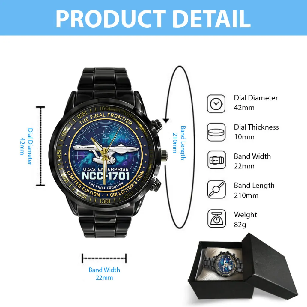 Star Trek 60th Anniversary 2026 Black Stainless Steel Watch-THK124906 - Image 2
