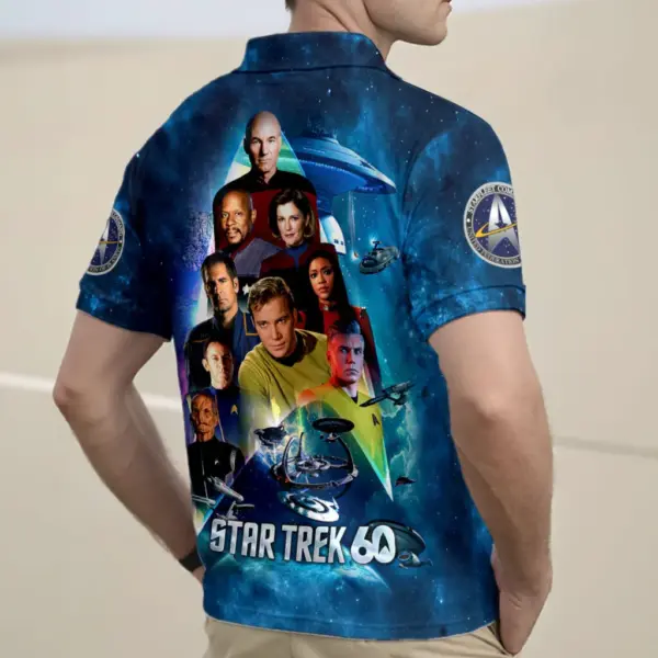 Star Trek Zip Polo Shirt -THK124365 - Image 3