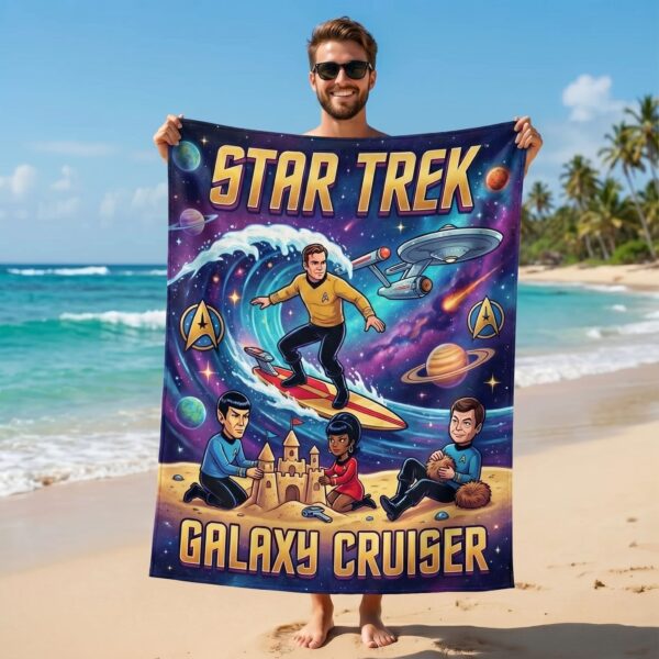 Premium Star Trek Galaxy Cruiser Beach Towel-THK127037 - Image 4