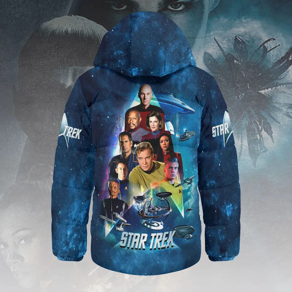Star Trek: The Original Series 60th Anniversary Thickened Down Hooded Jacket- THK123554 - Image 2