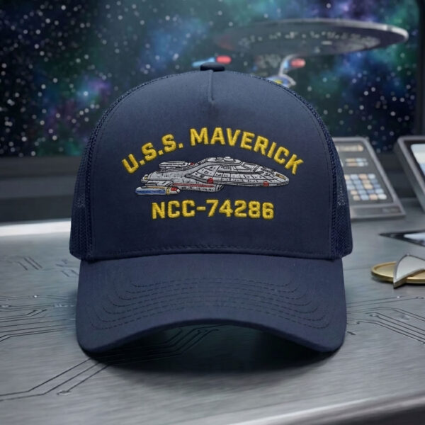 Premium Star Trek U.S.S Maverick NCC-74286 Embroidery Cap
