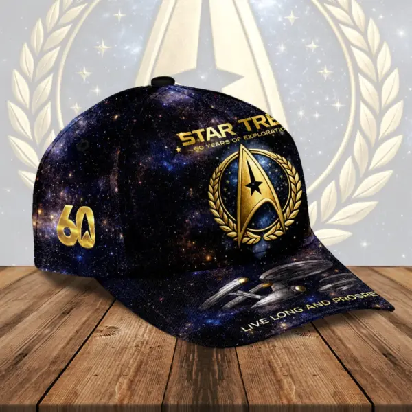 Alternative view of Star Trek 60th Anniversary Classic Cap -THK124885