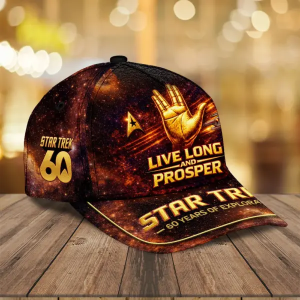 Alternative view of Star Trek 60th Anniversary Classic Cap -THK124416