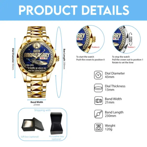 Star Trek Alloy Luxury Quartz Watch -THK124342 - Image 3