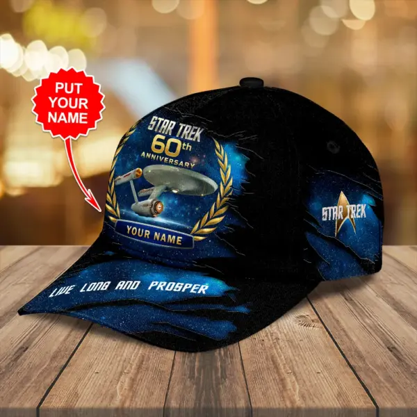 Alternative view of Star Trek 60th Anniversary Classic Cap -THK124488