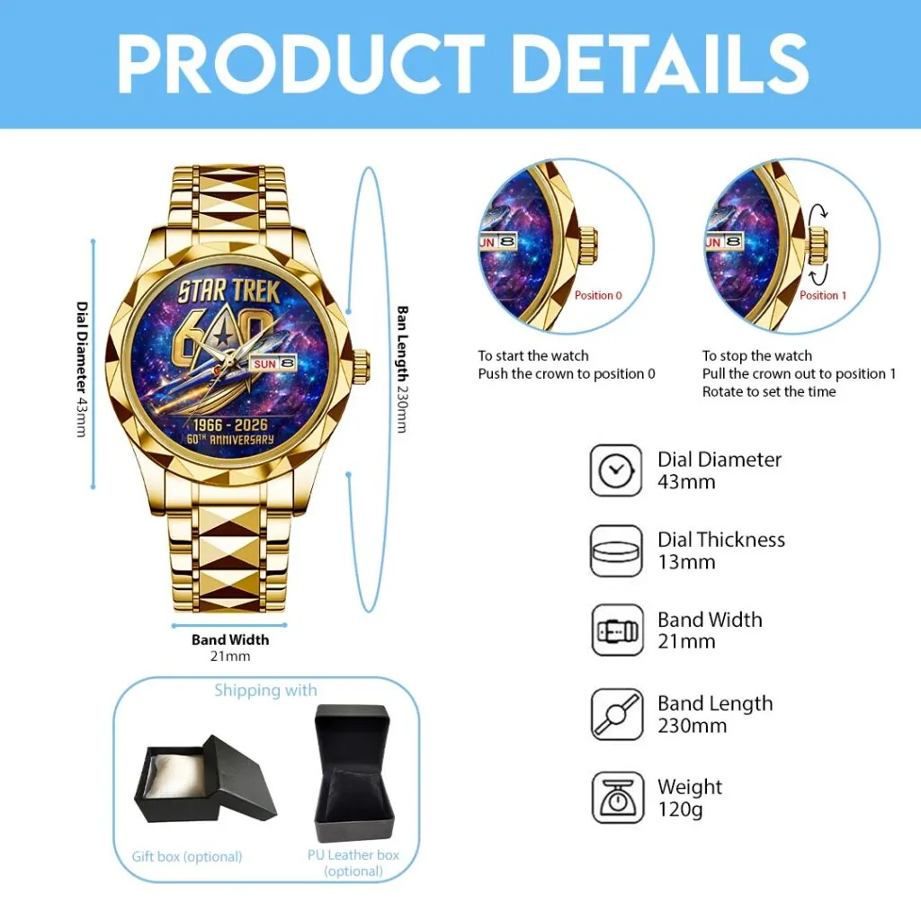 Star Trek Alloy Luxury Quartz Watch -THK123044 - Image 4