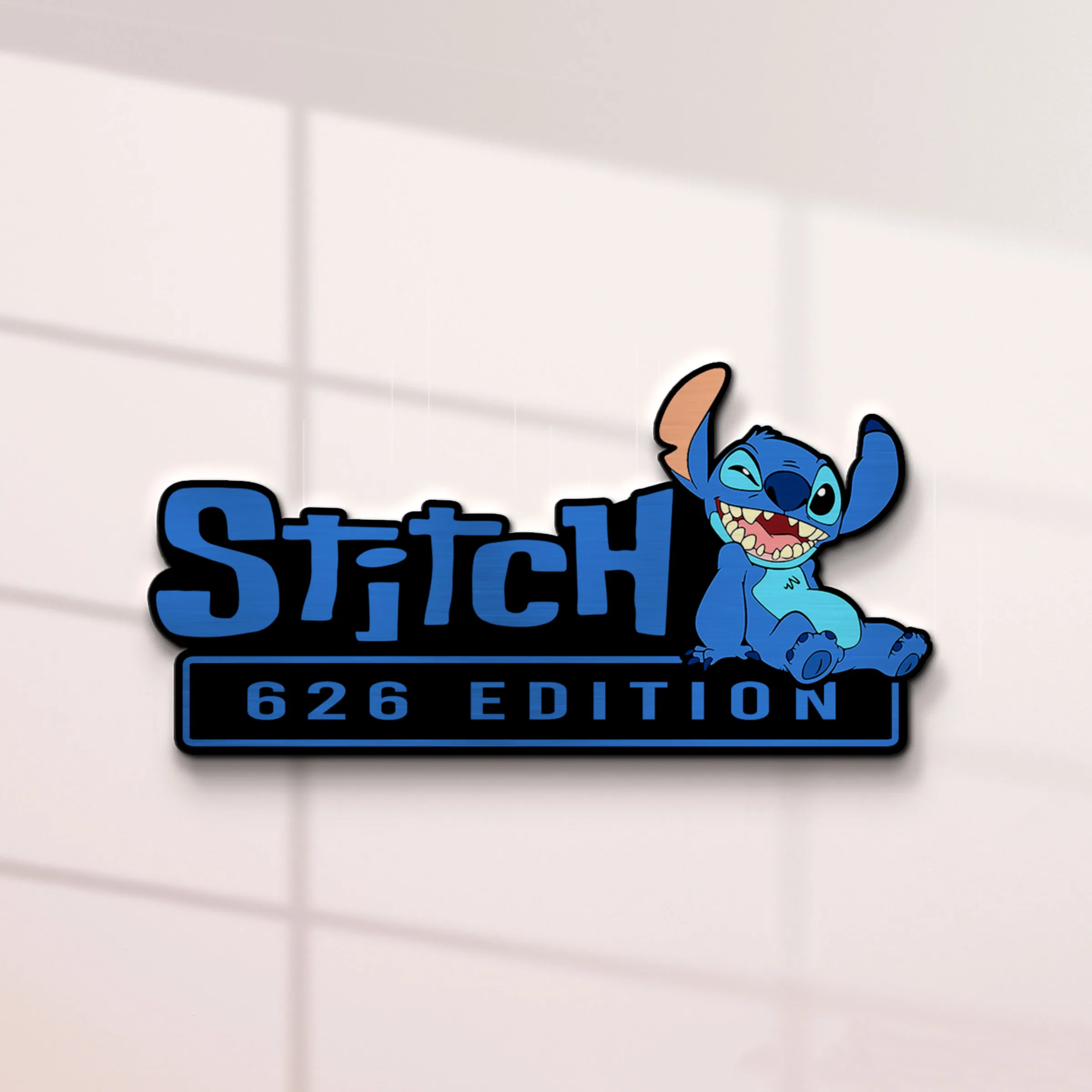 Stitch Experiment 626 Edition 3D Inlayed Car Name Badge-THK134505 - Image 2
