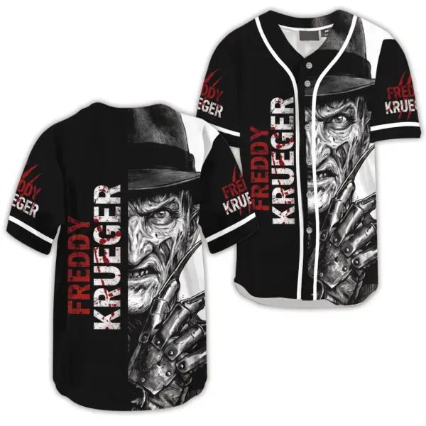 Freddy Krueger Halloween Baseball Jersey