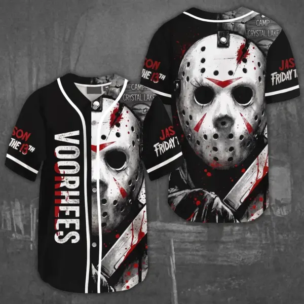 Jason Voorhees Halloween Baseball Jersey