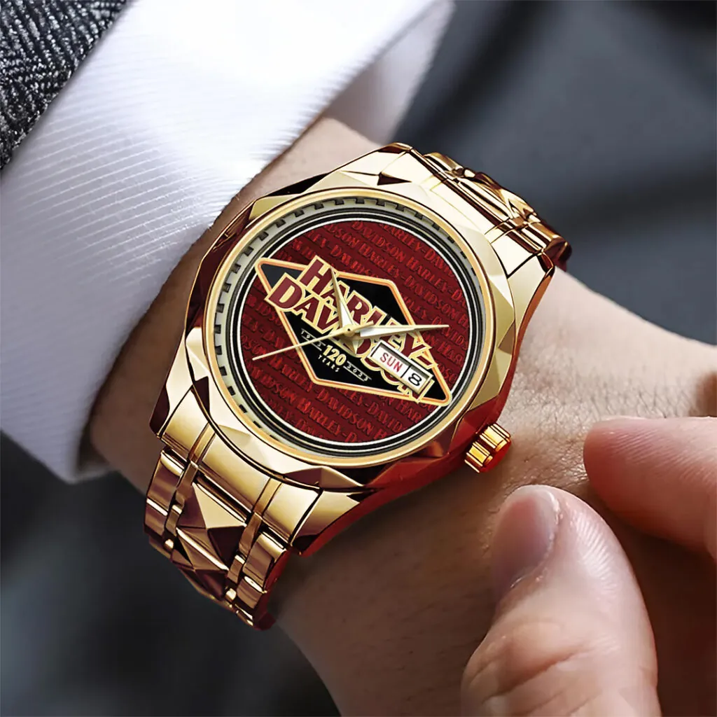Harley Davidson Alloy Luxury Quartz Watch -THK125686 - Image 3