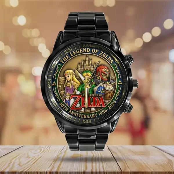 The Legend of Zelda 40th Anniversary Black Stainless Steel Watch -THK122217 - Image 3