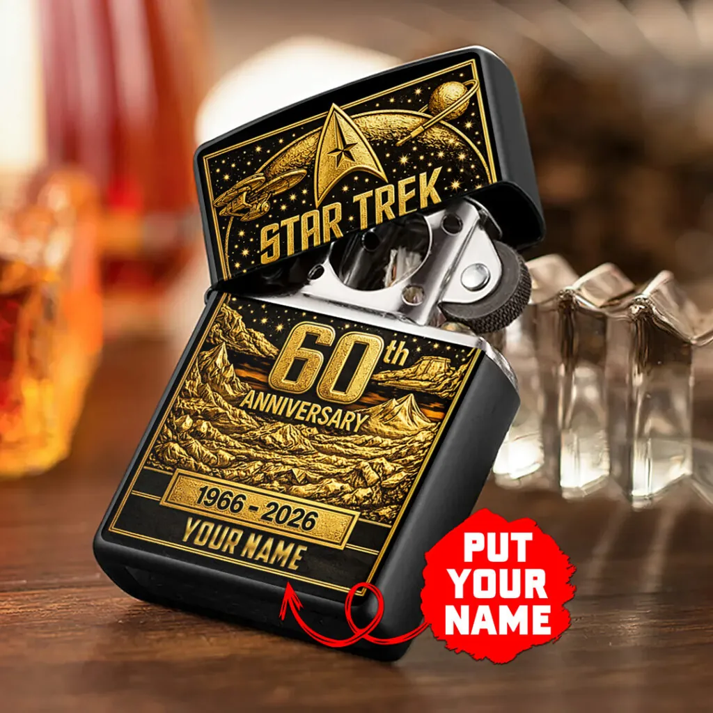 Personalized Star Trek 60th Anniversary Zippo Lighter Case (No Insert) - Image 2