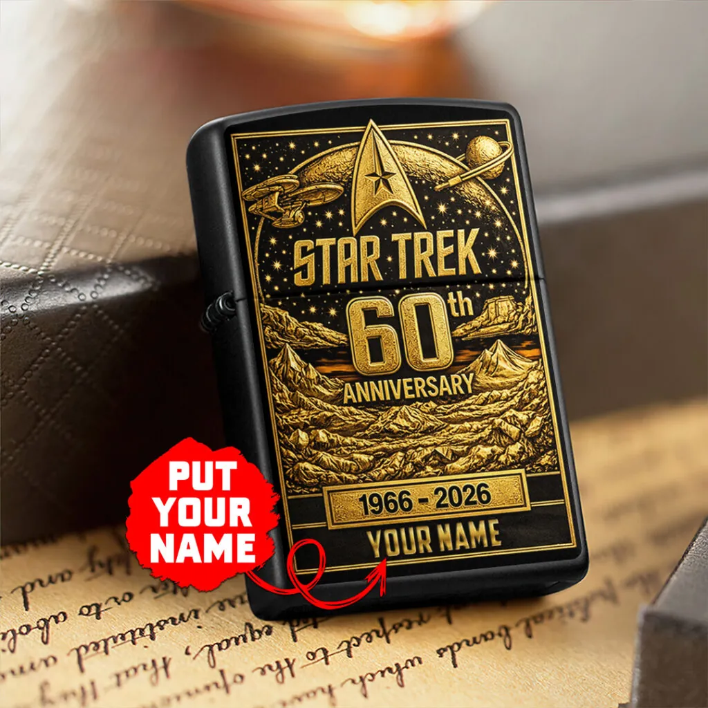Personalized Star Trek 60th Anniversary Zippo Lighter Case (No Insert) - Image 3