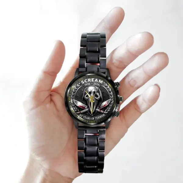 Scream Black Stainless Steel Watch - Image 3
