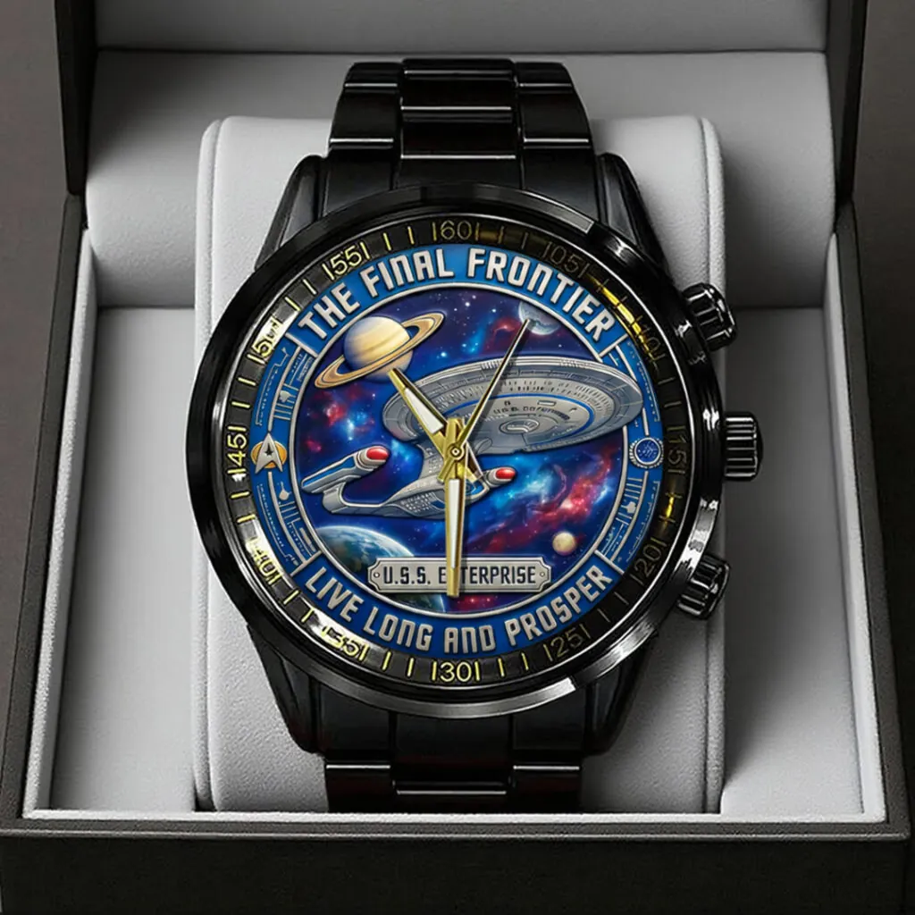Star Trek 60th Anniversary 2026 Black Stainless Steel Watch-THK124704 - Image 2