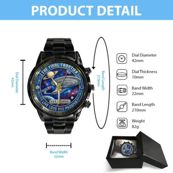 Star Trek 60th Anniversary 2026 Black Stainless Steel Watch-THK124704 - Image 5