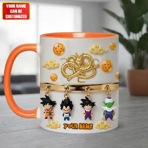 Dragon Warriors Collection - Personalized Seven Balls Mug - Image 3
