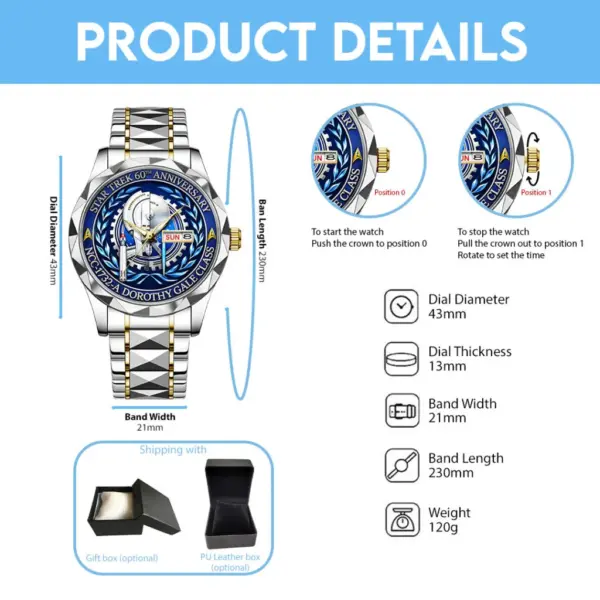 Star Trek Alloy Luxury Quartz Watch -THK122055 - Image 5