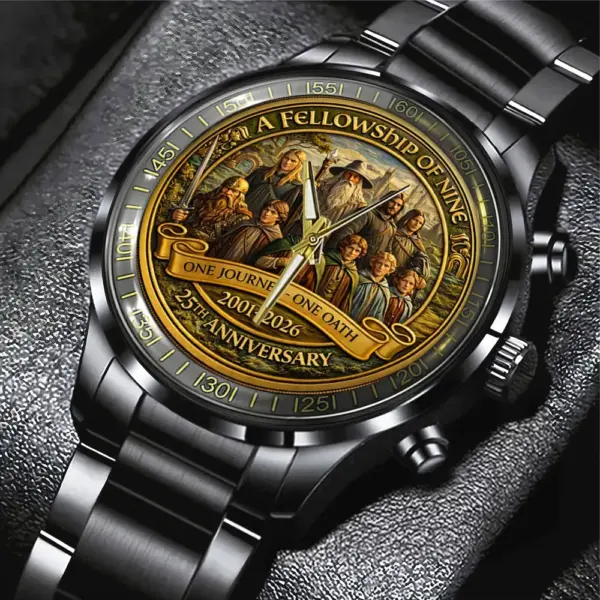 The Lord of the Rings 25th Anniversary Black Stainless Steel Watch-THK122440