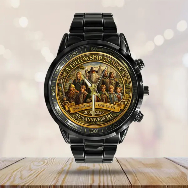 Alternative view of The Lord of the Rings 25th Anniversary Black Stainless Steel Watch-THK122440