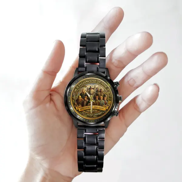 The Lord of the Rings 25th Anniversary Black Stainless Steel Watch-THK122440 - Image 3