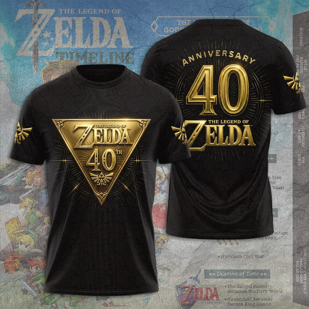 The Legend of Zelda 40th Anniversary 3D Apparel -THK122804