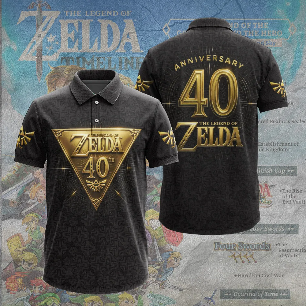 The Legend of Zelda 40th Anniversary 3D Apparel -THK122804 - Image 3