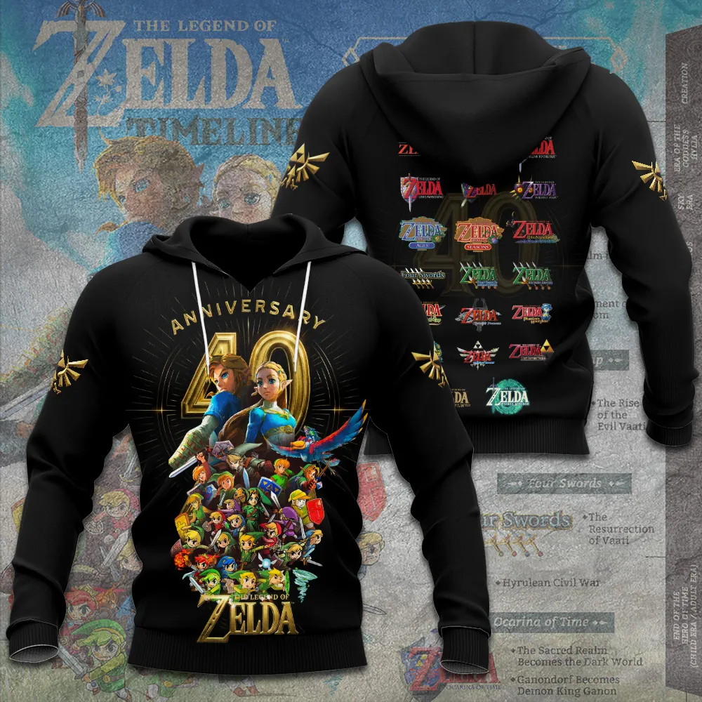 The Legend of Zelda 40th Anniversary 3D Apparel -THK122795 - Image 2