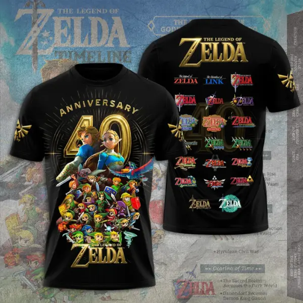 The Legend of Zelda 40th Anniversary 3D Apparel -THK122795