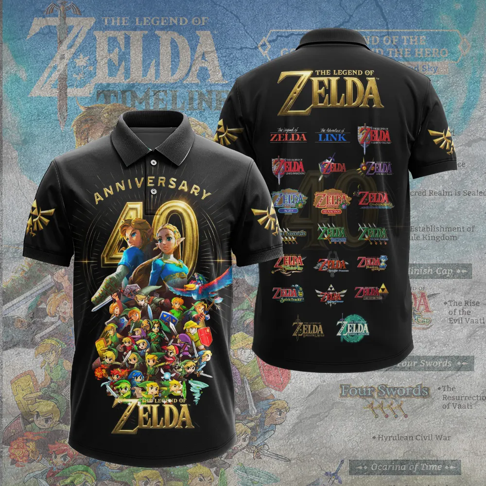 The Legend of Zelda 40th Anniversary 3D Apparel -THK122795 - Image 3