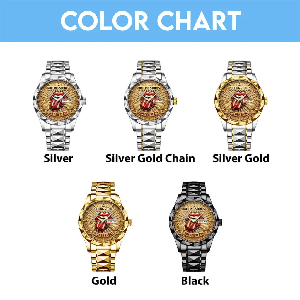 The Rolling Stones Alloy Luxury Quartz Watch - Image 5