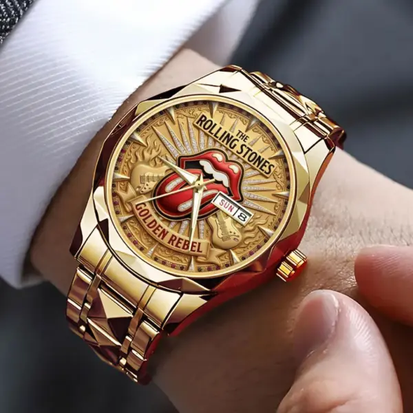 Alternative view of The Rolling Stones Alloy Luxury Quartz Watch