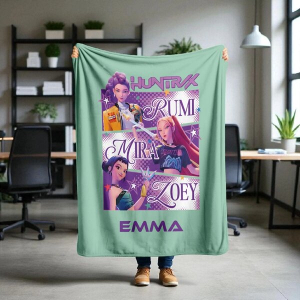 Alternative view of Kpop Demon Hunters Blanket 113787