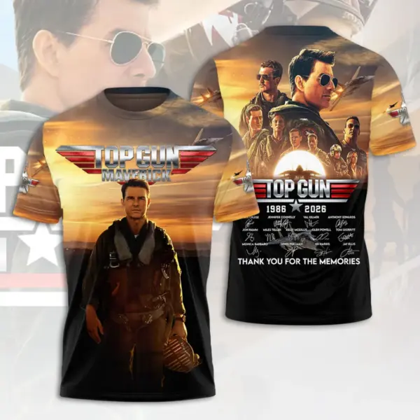 Top Gun 40th Anniversary 3D Apparel - THK129417